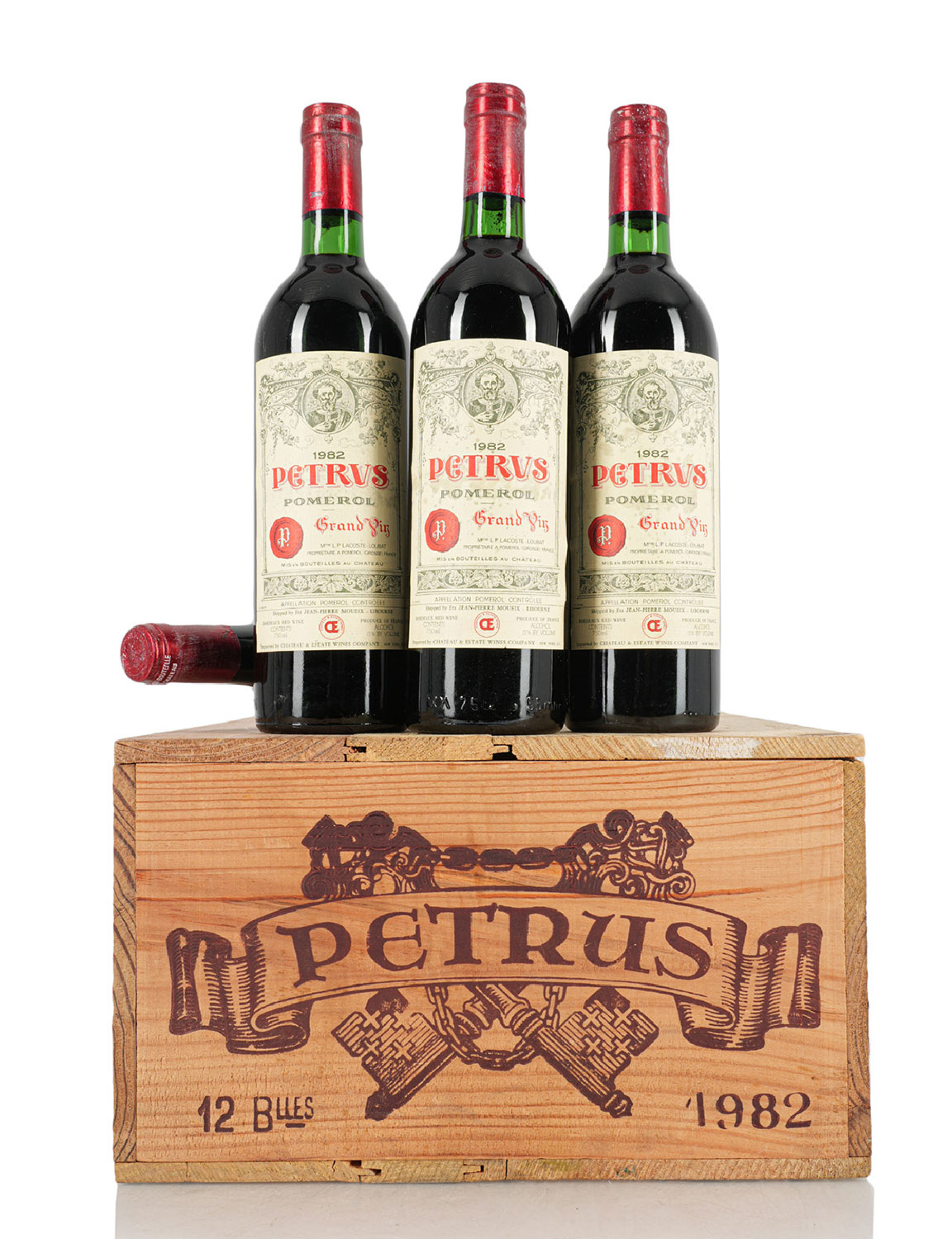 Lot 849 : 12 bottles 1982 Chateau Petrus in OWC